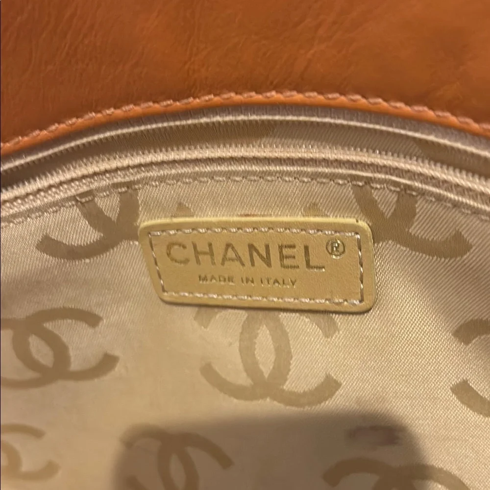 Chanel Tan Quilted Leather Tote Bag - Picture 6 of 10